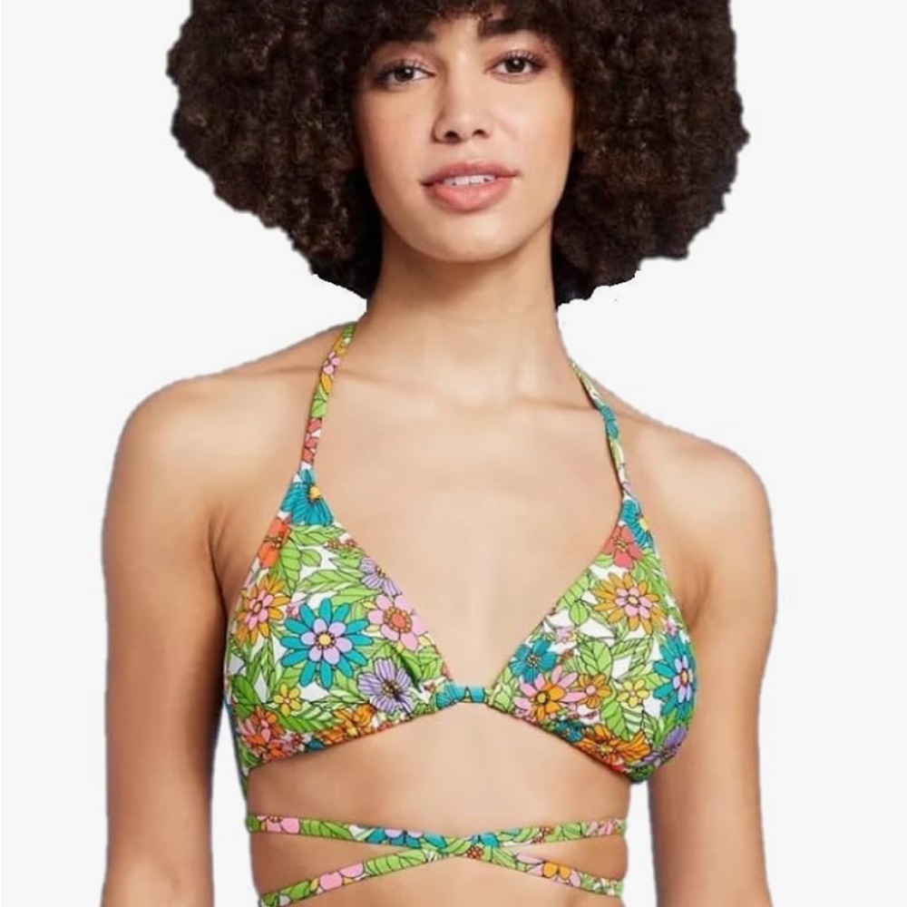 Bundle! XL Wild Fable Floral Bikini Top and Skirt Set with Shorts